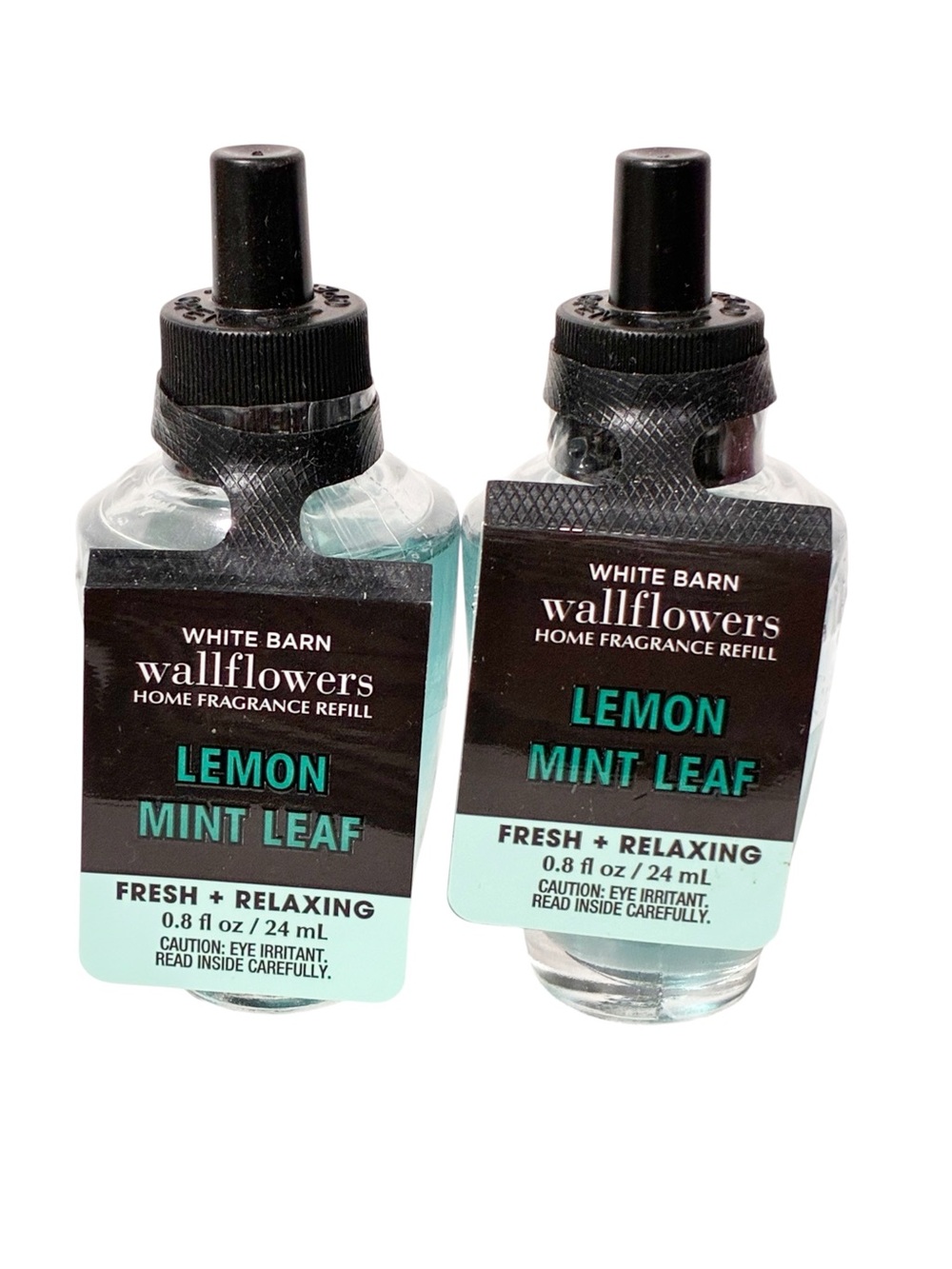 Bath & Body Works Lemon Mint Leaf Wallflower Refill Lot of 2 NEW